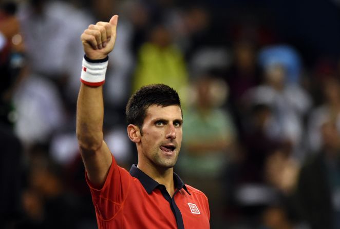 Djokovic will now face Jo-Wifried Tsonga of France in Sunday's final.