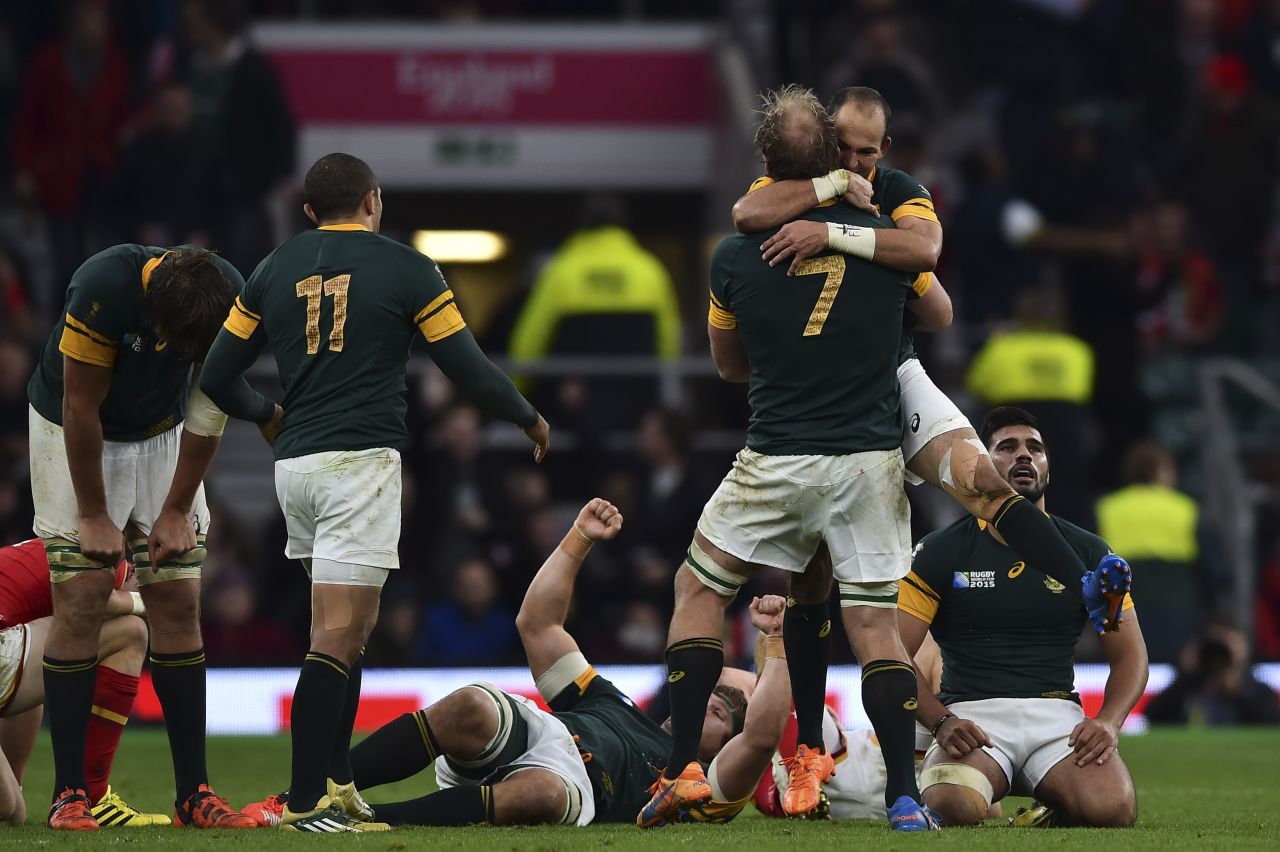 South Africa defeated Wales in Saturday's early quarter final.<br />