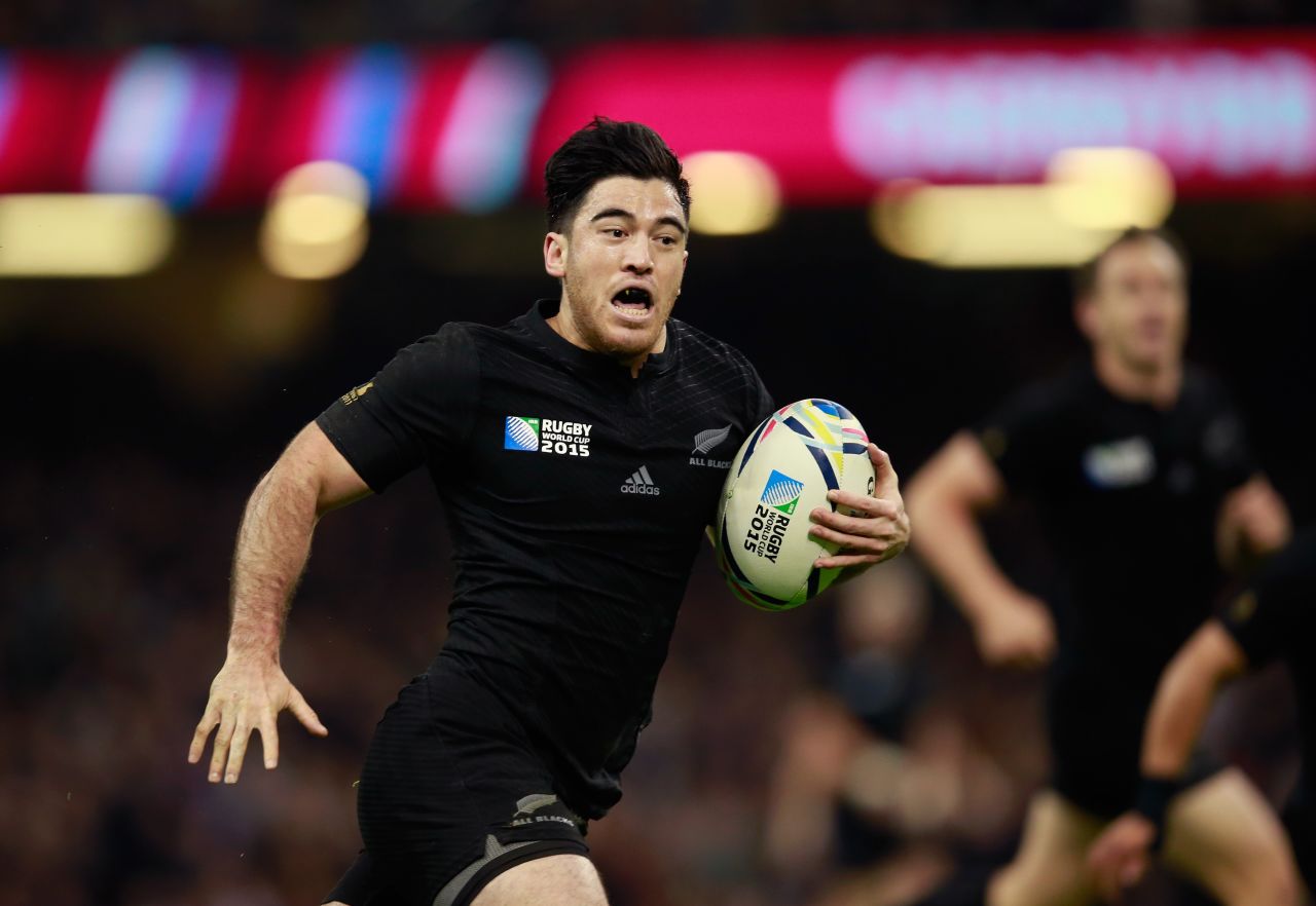 Nehe Milner-Skudder scored New Zealand's third try of the first half.