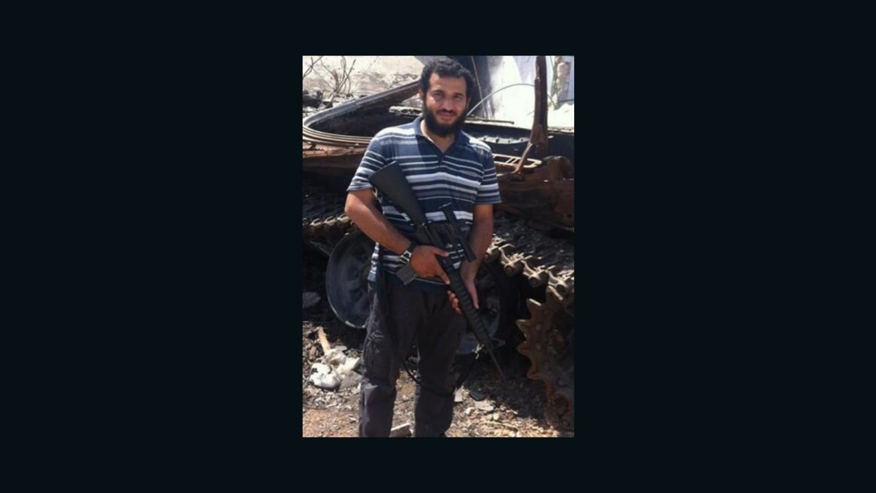 An image from Twitter of Sanafi al-Nasr, a top Khorasan Group leader killed in a strike in Syria.