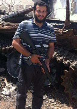 An image from Twitter of Sanafi al-Nasr, a top Khorasan Group leader killed in a strike in Syria.