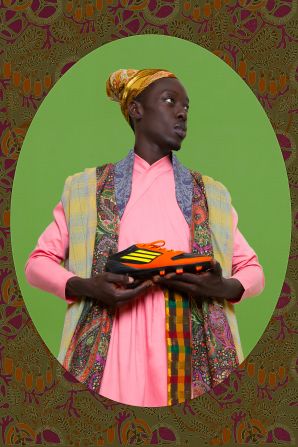 <em>Ikhlas Khan, Diaspora series, 2015</em><br /><br />"His body of work in the series Project Diaspora interrogates notions of migration and return through revisiting the cultural, social and political complexities of slavery, its abolition and its continuing presence in shaping notions of identity. Diop asks "How do you define the notion of Africanness if you walk away from it?"