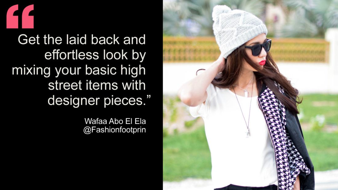 Wafaa Abo El Ela of <a href="http://fashionfootprint.co/" target="_blank" target="_blank">fashionfootprint.co</a>. 