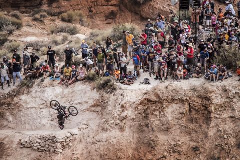 Andreu Lacondeguy, who won last year's Rampage, came close to repeating the feat. The Spaniard improved on his score from 2014 but was unable to better Sorge's efforts.