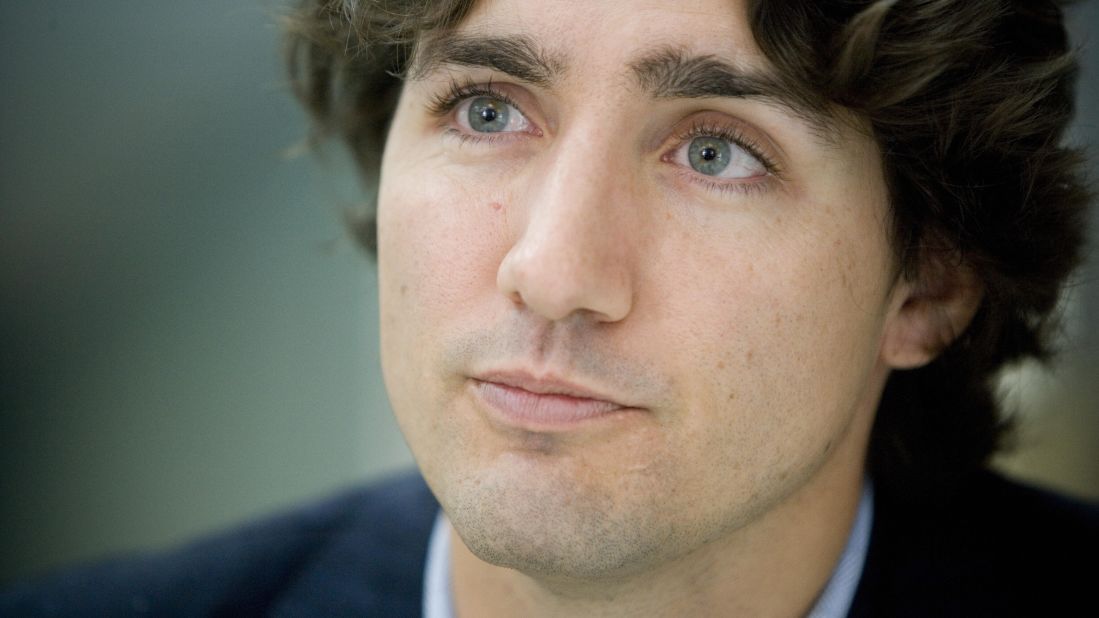 Justin Trudeau is interviewed in his campaign office in Montreal in October 2008, shortly before being elected to represent the Liberals in Parliament from the Montreal electoral district of Papineau.