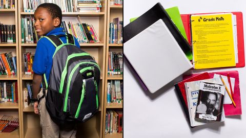 Jeremiah, a sixth-grade student at KIPP WAYS Academy, said a pencil is the most used item in his backpack, but he still has to carry his homework folder and an extra binder "for emergencies."