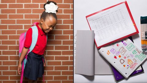 CNN asked dozens of Atlanta students to open up their backpacks and reveal: What, exactly, is in those big, heavy bags? Here's what we found.<br /><br />Clarke, a kindergarten student at KIPP STRIVE Primary, said her favorite subject is "playing outside and learning stuff." 