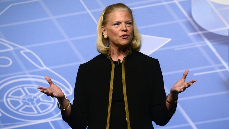 Virginia M. Rometty is the chief executive officer and chairwoman of IBM.