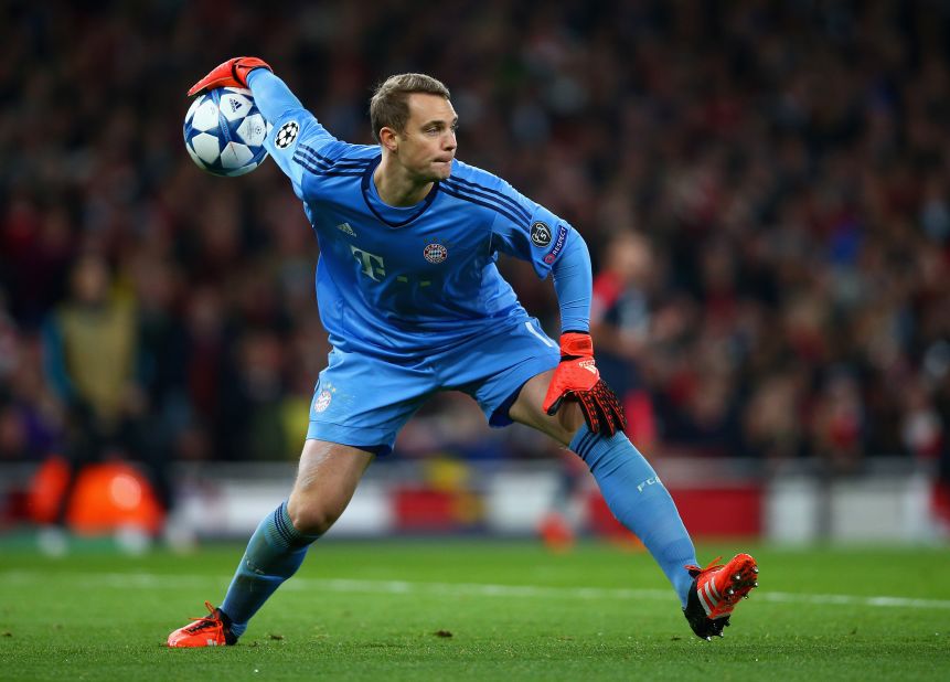 Manuel Neuer eased to the No.1 spot with the Bayern Munich goalkeeper collecting more votes than all his rivals put together. The Germany international is regarded the best in the world and finished took his place between the sticks ahead of Thibaut Courtois and Petr Cech.
