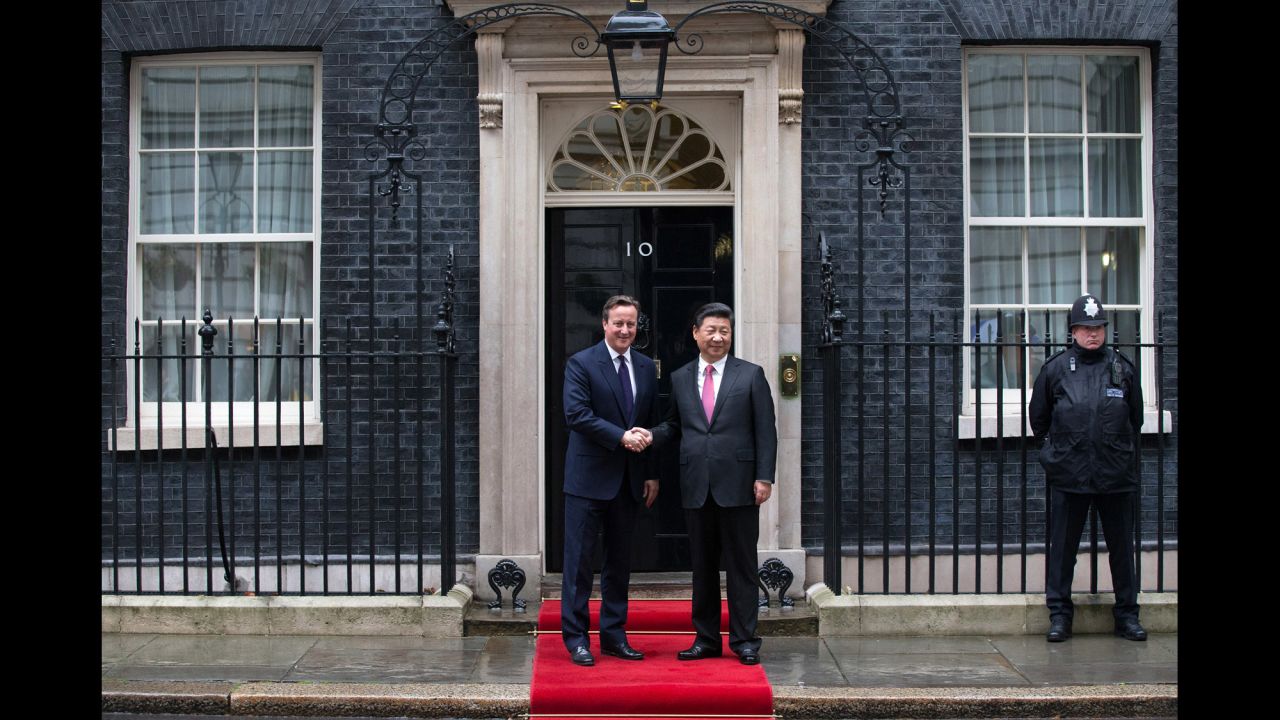 Xi, who is currently enjoying a state visit to Britain, gave a speech to members of Parliament and enjoyed a state banquet at Buckingham Palace.