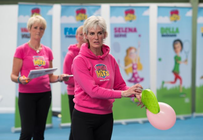 Judy has a long association with the game and still travels up and down the country promoting tennis to youngsters. Her Miss Hits program encourages girls aged between five and eight to play the game. It says its mission is to make tennis "more girly, colorful and fun."
