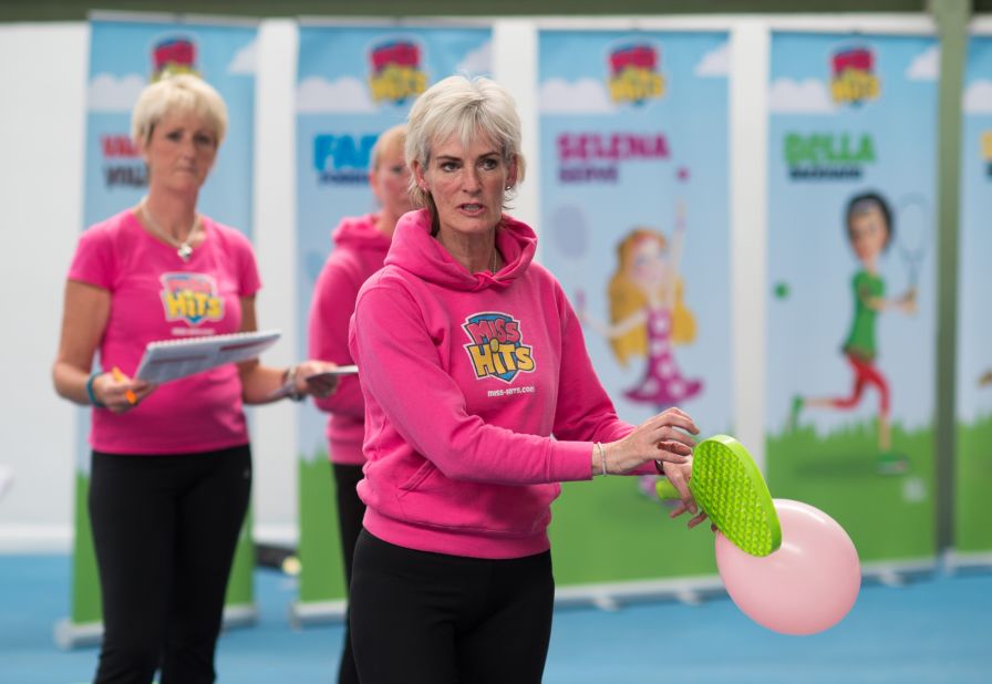 Judy has a long association with the game and still travels up and down the country promoting tennis to youngsters. Her Miss Hits program encourages girls aged between five and eight to play the game. It says its mission is to make tennis "more girly, colorful and fun."