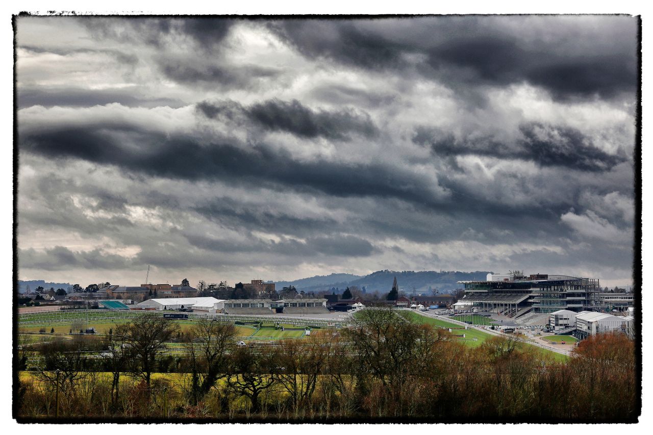 A general view of the course at Cheltenham racecourse in March 2015. Dubbed jumping's answer to the "Olympics,"  attendances peak at 70,000 on Gold Cup Day during the Festival.