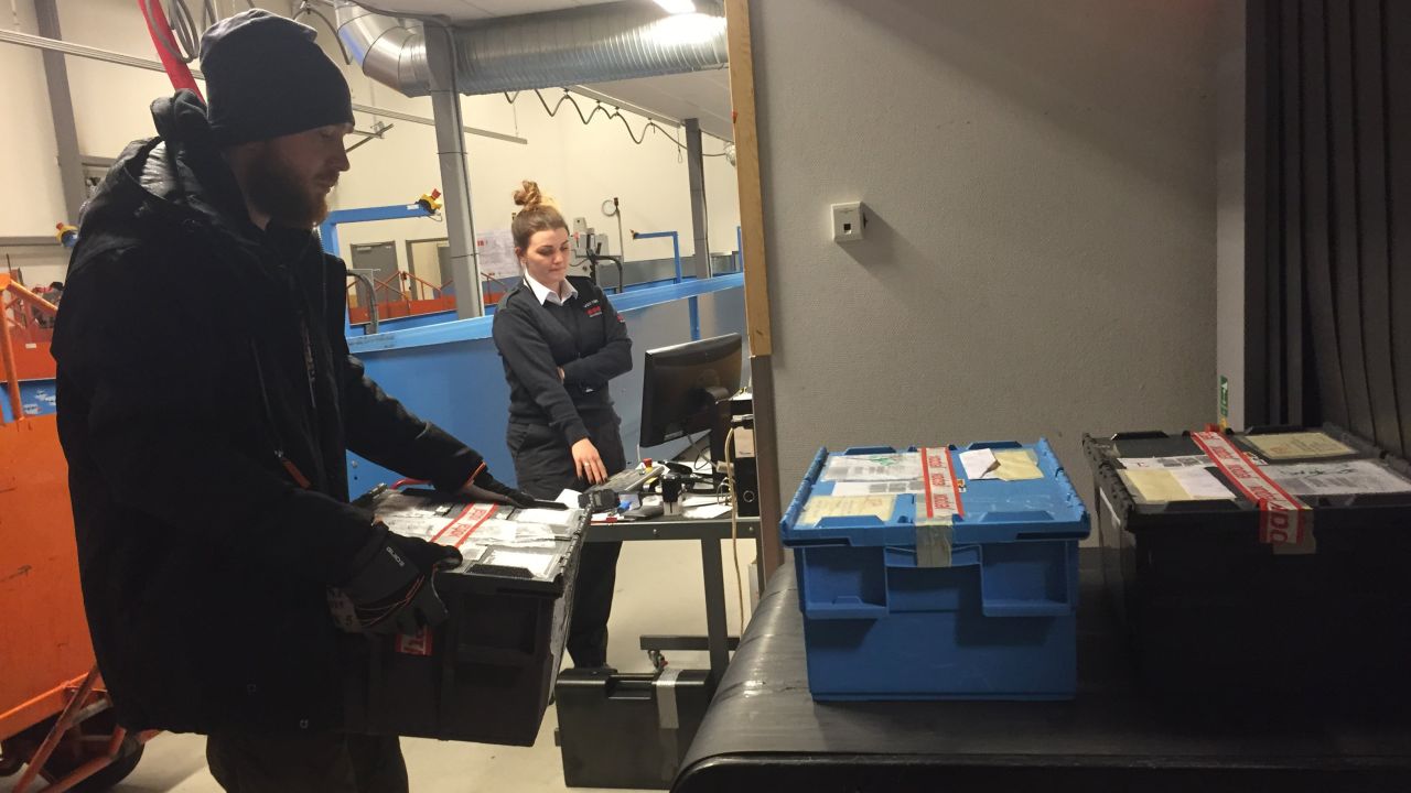 The seeds are packed into foil bags and locked into crates which can only be reopened by the gene bank which sent them to the vault.