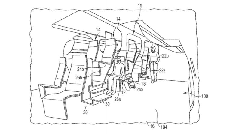 Airbus has offered a chilling glimpse into what the future of air travel might hold with a patent that envisages <a href="index.php?page=&url=http%3A%2F%2Fpdfaiw.uspto.gov%2F.aiw%3Fdocid%3D20150274298%26SectionNum%3D1%26IDKey%3D04108B8962F7%26HomeUrl%3Dhttp%3A%2F%2Fappft.uspto.gov%2Fnetacgi%2Fnph-Parser%3FSect1%3DPTO2%252526Sect2%3DHITOFF%252526p%3D1%252526u%3D%2525252Fnetahtml%2525252FPTO%2525252Fsearch-bool.html%252526r%3D12%252526f%3DG%252526l%3D50%252526co1%3DAND%252526d%3DPG01%252526s1%3Dairbus%252526OS%3Dairbus%252526RS%3Dairbus" target="_blank" target="_blank">two rows of seats layered on top of each other</a>. The patent states that the design "still provides a high level of comfort for the passengers" with seats that could be reclined 180 degrees.