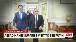 Syrian President Bashar al-Assad visits Russian President Vladimir Putin in October.