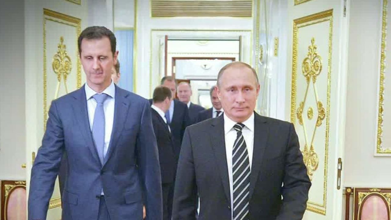 Syrian President Bashar al-Assad visits Russian President Vladimir Putin in October.