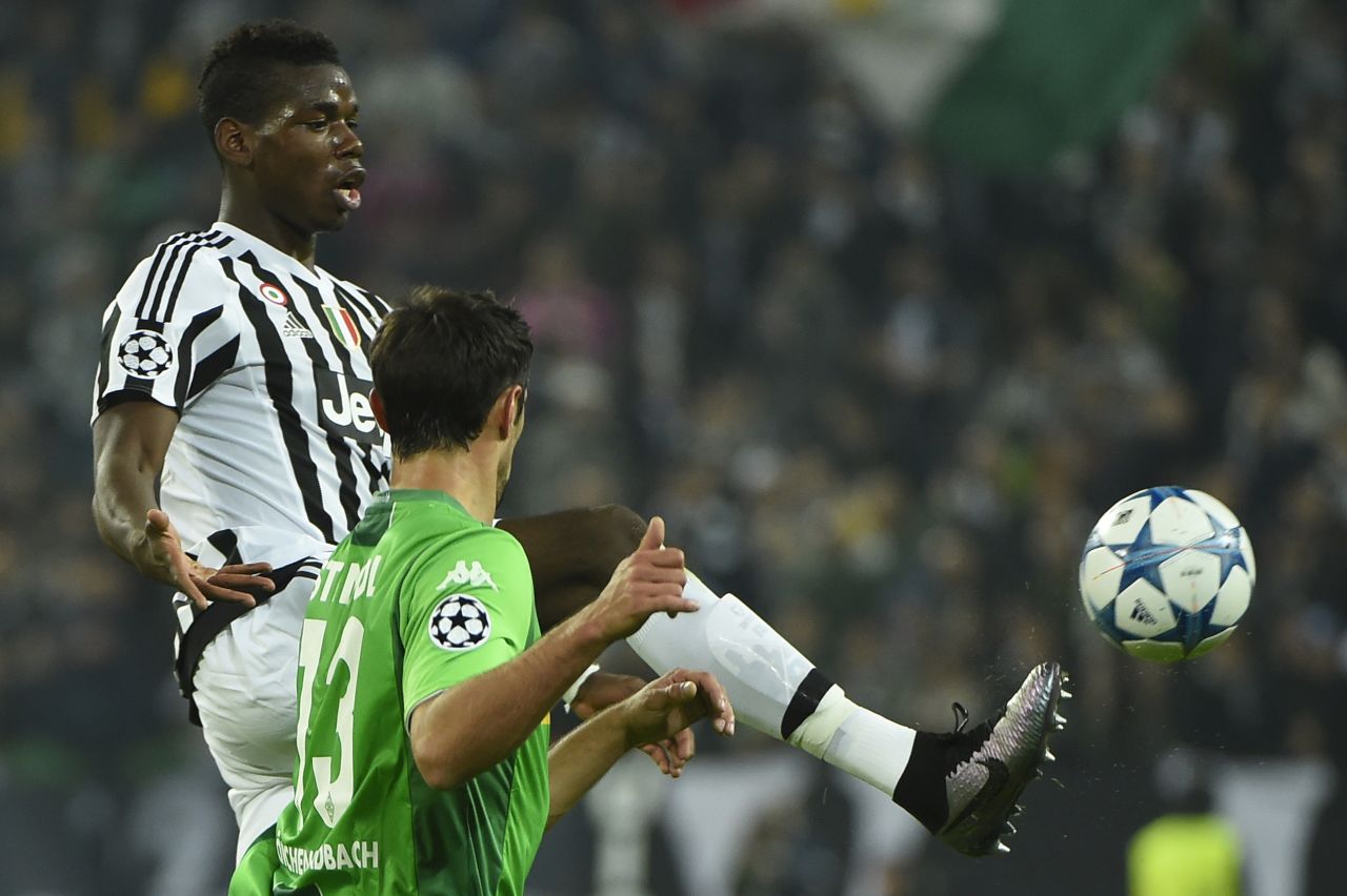 Paul Pogba was unable to inspire Juventus as it was held 0-0 at home by Borussia Moenchengladbach. 