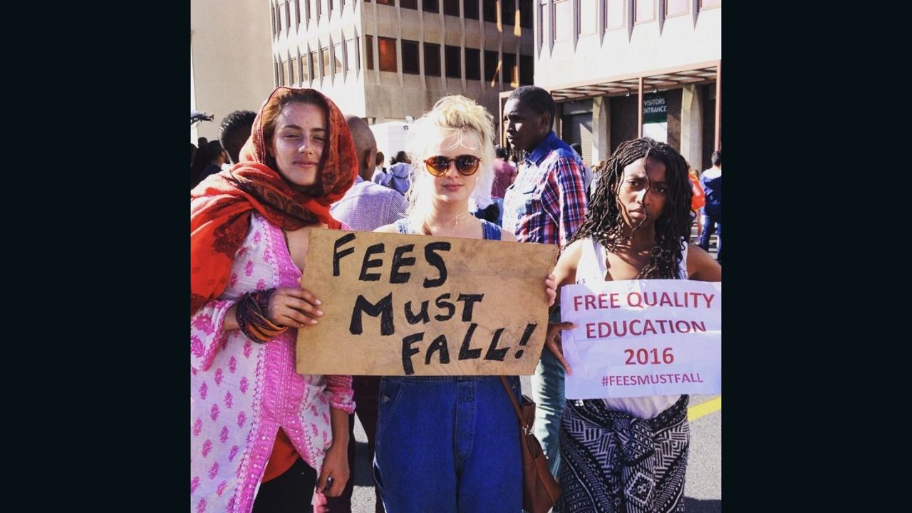 South Africa Student protest tuition fee hikes