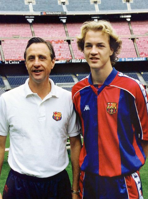 While in charge of Barcelona, Cruyff brought through his son Jordi into the team. Jordi went on to play for Netherlands and Manchester United.