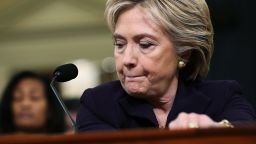 WASHINGTON, DC - OCTOBER 22:  Democratic presidential candidate and former Secretary of State Hillary Clinton testifies before the House Select Committee on Benghazi October 22, 2015 on Capitol Hill in Washington, DC. The committee held a hearing to continue its investigation on the attack that killed Ambassador Chris Stevens and three other Americans at the diplomatic compound in Benghazi, Libya, on the evening of September 11, 2012.  (Photo by Chip Somodevilla/Getty Images)