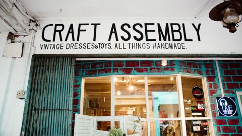 Indie boutiques and vintage stores like Craft Assembly dot Arab Street area. 