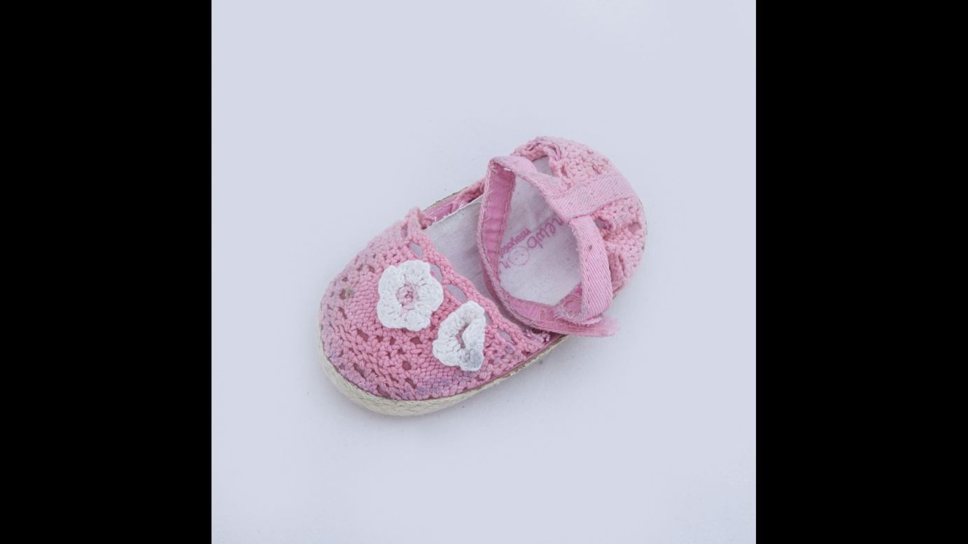 A young child's shoe