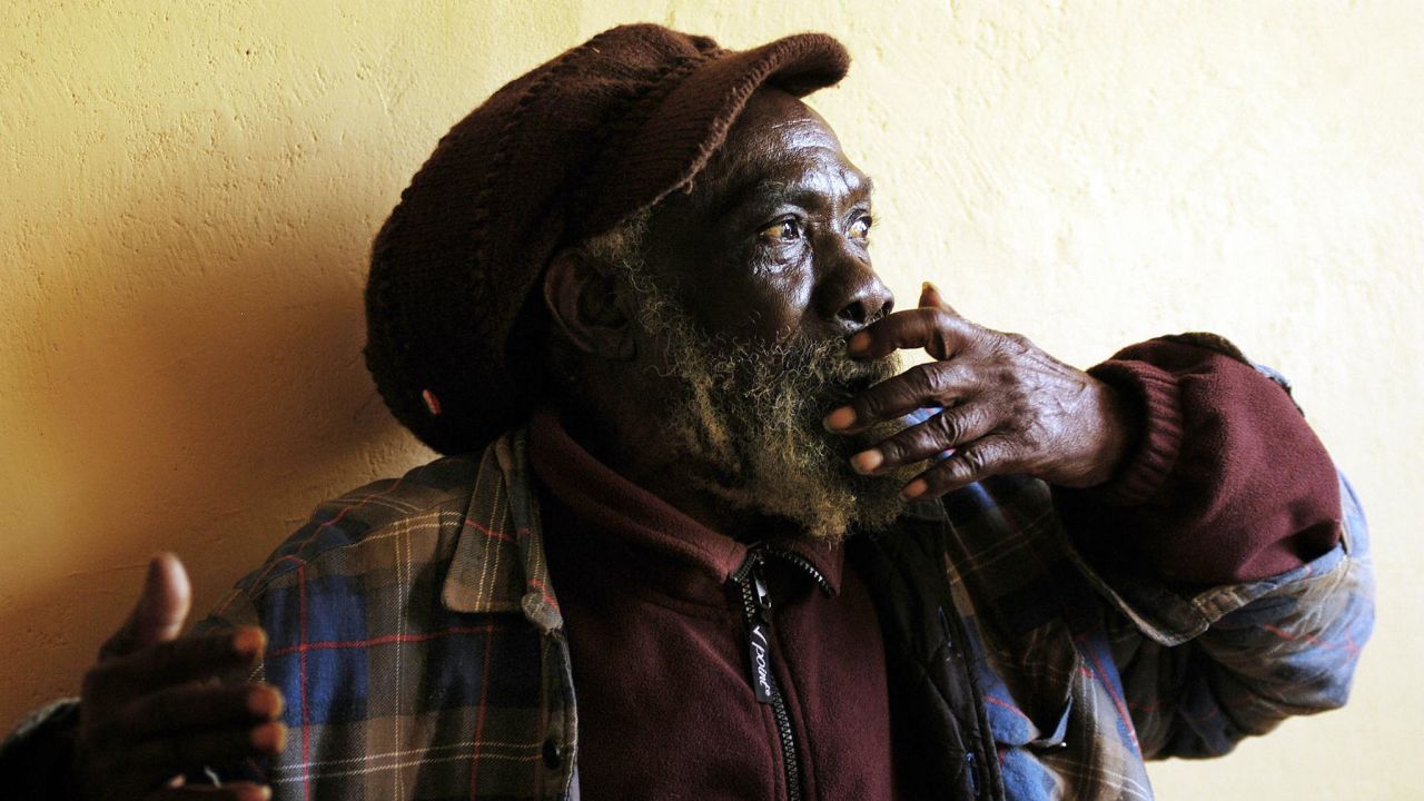 Deputy chief of the Ethiopian World Federation Salomon Eldain his house in Shashamene, 2005.
