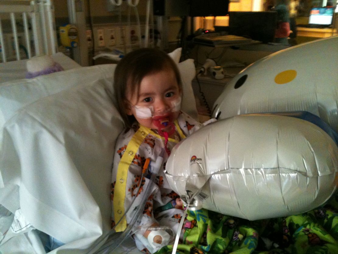 In January 2013, Julianna spent 11 days in the hospital struggling to breathe, most of it in the intensive care unit.