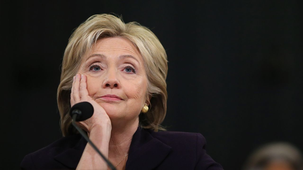 WASHINGTON, DC - OCTOBER 22:  Democratic presidential candidate and former Secretary of State Hillary Clinton testifies before the House Select Committee on Benghazi October 22, 2015 on Capitol Hill in Washington, DC. The committee held a hearing to continue its investigation on the attack that killed Ambassador Chris Stevens and three other Americans at the diplomatic compound in Benghazi, Libya, on the evening of September 11, 2012.  (Photo by Chip Somodevilla/Getty Images)