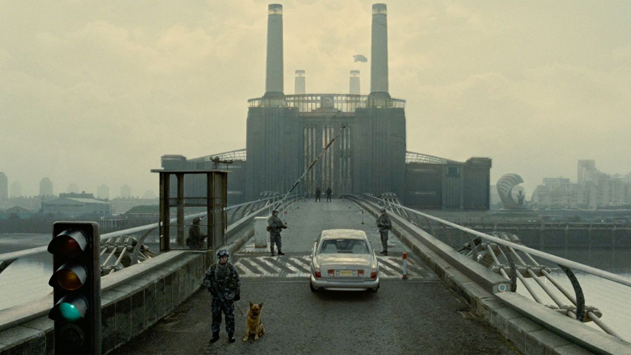 The bleak "Children of Men" posits a world in 2027 in which humanity, unable to give birth, is dying out. Buildings have turned to rubble, and governments have collapsed, leading many migrants to the somewhat more secure British Isles. Technology is little changed from the present -- except for the commercials for suicide pills.