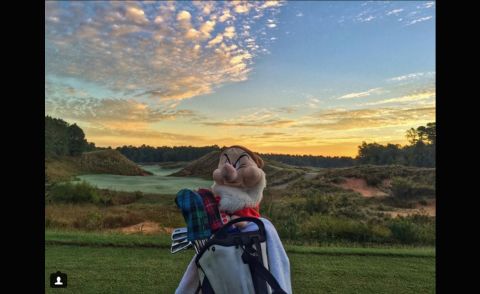 So good we had to pick it twice. The palette of colors visible in the sky makes this a worthy location for <a href="https://instagram.com/wickedgolfer59/" target="_blank" target="_blank">@wickedgolfer59</a> to play a round of dawn golf. Although somebody in the foreground clearly isn't too impressed.