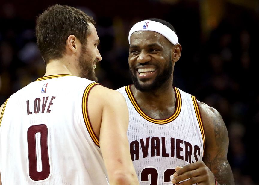 LeBron James and Kevin Love are smiling all the way to the bank, as two of the highest-paid players in the NBA this season. The NBA boasts the highest average salary of any team sport in the world, at $4.7 million. Here are the top 20 earners in the league, ranked in ascending order (source: basketball-reference.com). **Note: Anthony Davis, who is not yet in the top 20, has the largest guaranteed contract at $126.6 million for six years.  
