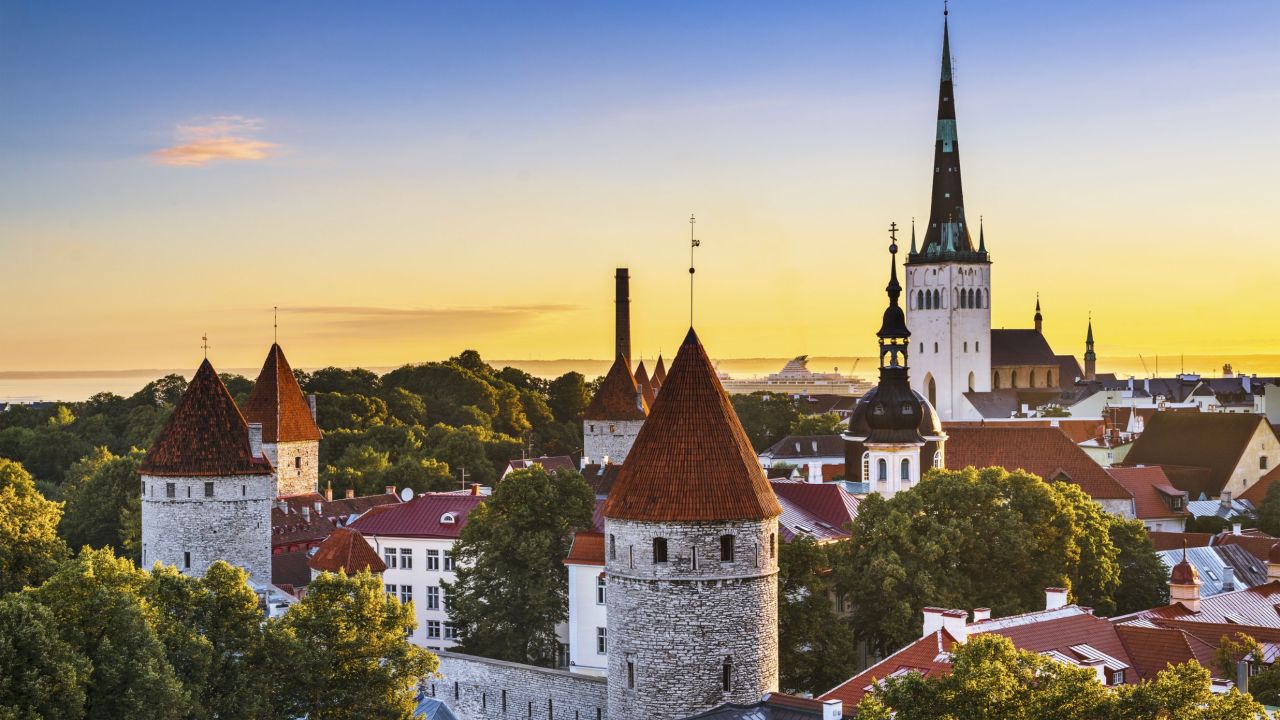 <strong>Least angry: </strong>Estonia (its capital, Tallinn, is pictured) was the world's least angry country. Armenians were most likely to have experienced anger the day before. 