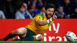 Adam Ashley-Cooper helped himself to a stunning hat-trick of tries in Australia's 29-15 semifinal win over Argentina at Twickenham.
