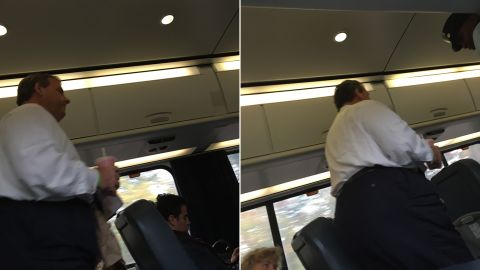Photos of Christie taken by a passenger