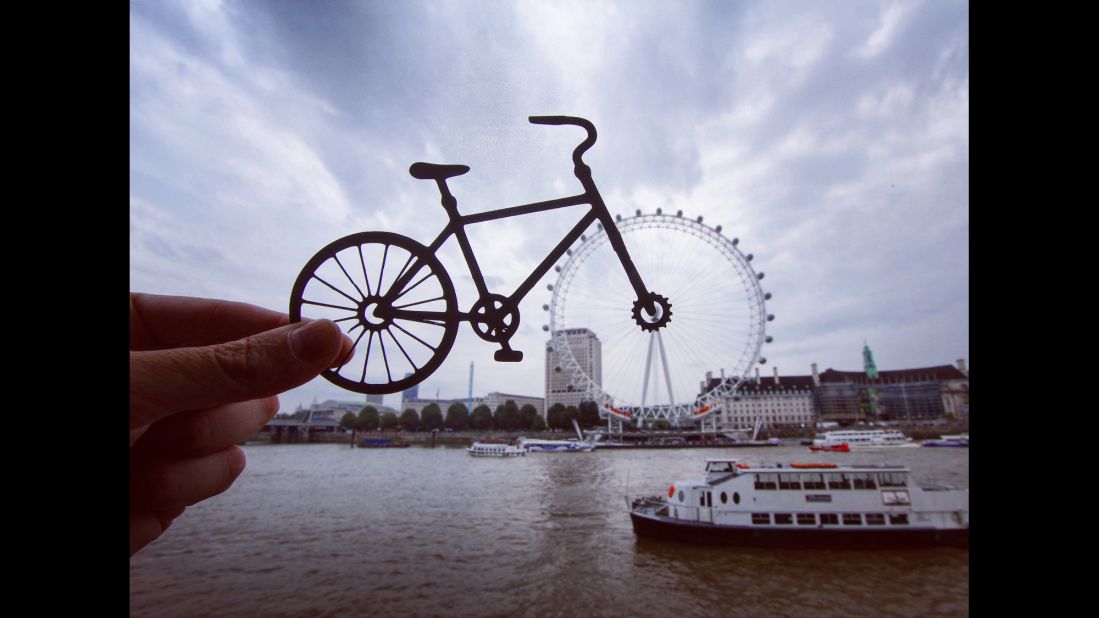 "It's totally just for fun, for my own amusement," says McCor about his pictures. "When I started doing it I was just Instagramming for myself and friends." This inventive London Eye image has helped him make new friends. 