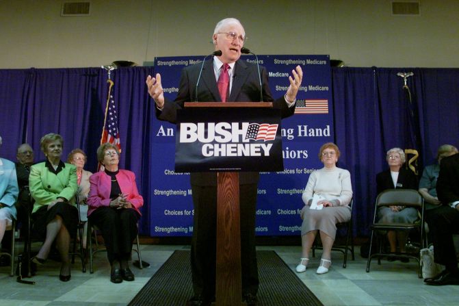 <strong>Then:</strong> Originally, <a >Dick Cheney</a> declined when George W. Bush asked him to be his running mate. Instead, he offered to help find a potential VP candidate. Months later, Bush extended the offer again, and he accepted. 