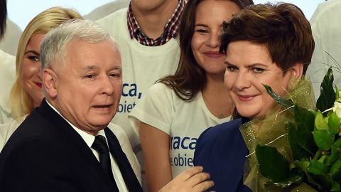 The PiS, led by Jaroslaw Kaczynski and his deputy, Beata Szydlo, appears to have won Sunday's election.