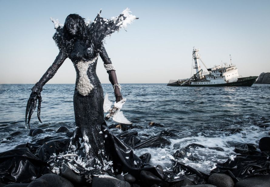 Since "The Prophecy" was unveiled, the series has prompted an immediate positive environmental response in Dakar. According to Monteiro: "The slaughterhouse of Dakar was previously dumping waste directly in to the ocean, but has stopped that practice since the release of this picture."