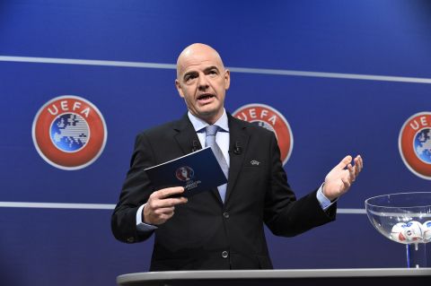 UEFA announced on the day of the deadline that its general secretary Gianni Infantino -- Platini's right-hand man -- will run for the FIFA presidency. 