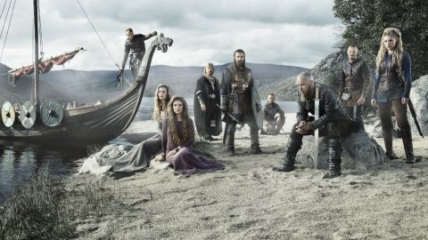 <strong>"Vikings" season 3</strong>: The life of the fictitious warlord Ragnar Lothbrok (Travis Fimmel, seated right) is the focus of the History Channel series.<strong> (Hulu, Amazon Prime)</strong>