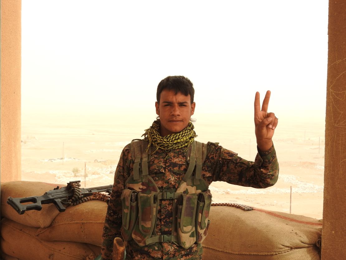 Kurdish YPG fighter