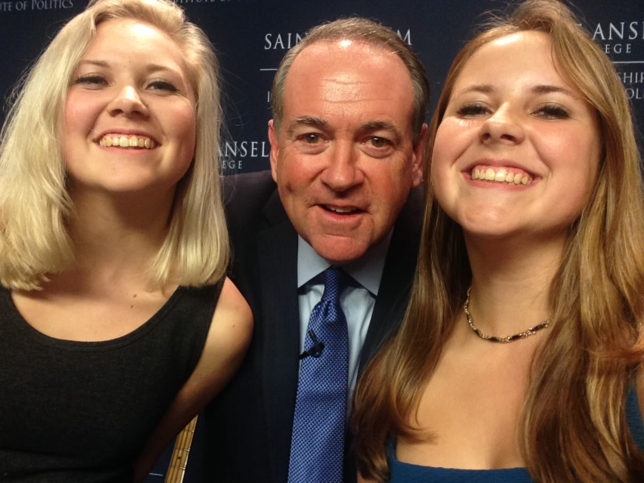 Former Arkansas Gov. Mike Huckabee in Manchester., New Hampshire on October 26.
