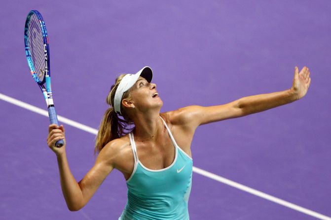 Sharapova triumphed against Radwanska on Sunday in her first completed match since the Wimbledon semifinals. The world No. 4 pulled out with an arm injury during her return in Wuhan last month.