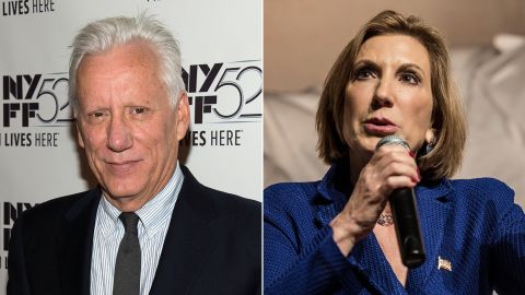 Actor James Woods <a href="http://www.cnn.com/2015/10/20/politics/james-woods-bernie-sanders-twitter/" target="_blank">took to Twitter</a> to say how much he admired Republican presidential candidate Carly Fiorina, saying he was "proud to support this remarkable woman and her historic campaign." Fiorina suspended her candidacy in February. 