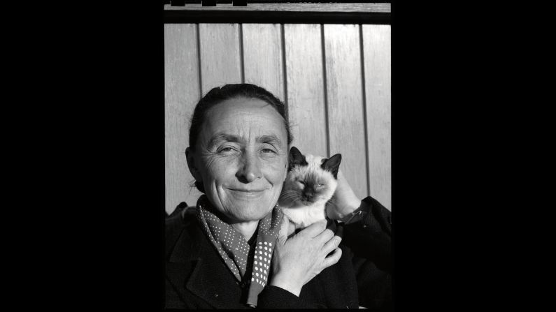 Painter Georgia O'Keeffe may have lived in the spartan American Southwest, but she (and her husband, photographer Alfred Stiglitz) were never far from feline friends. They kept a few in their New Mexico house.