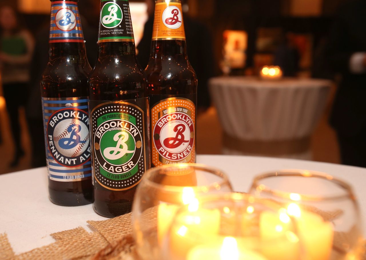 Glaser designed Brooklyn Brewery labels
