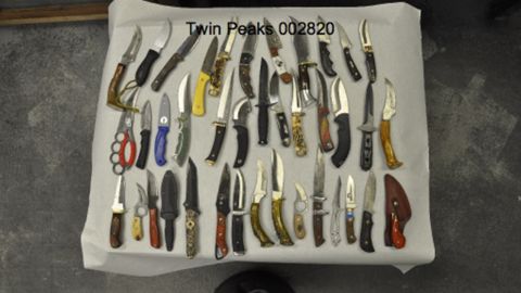 These are some of the weapons police recovered.