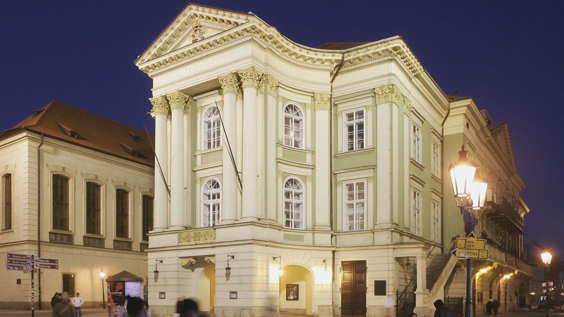 The Estates Theater showcases drama productions, ballet and opera, with a seasonal emphasis on the works of Mozart.